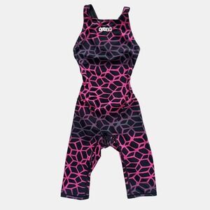 Arena Powerskin ST 2.0 Kneeskin Technical Racing Swimsuit Black Fresia Womens 28